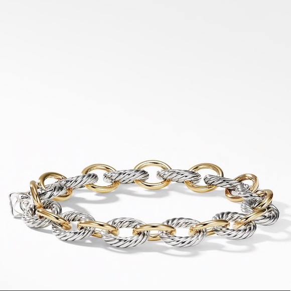 David Yurman Jewelry - David Yurman Medium Oval Bracelet 18K Gold
